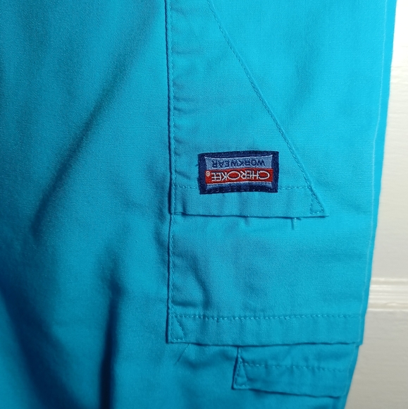 Cherokee Small Turquoise Blue Scrubs - Picture 5 of 6